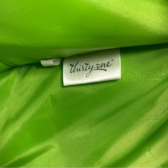 Thirty One Away We Go Roller Bag In Navy Perfect Pendant Carry On Initial K - Picture 9 of 11